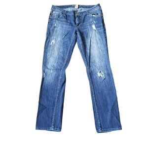 Arizona Jeans Junior Size 11 Destressed Favorite Skinny Destressed Low Rise